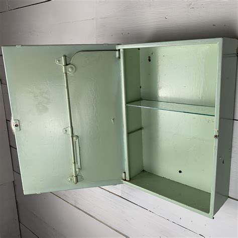 Vintage Metal Bathroom Cabinet 